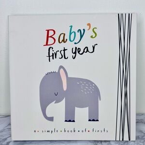 Baby's First Year Lucy Darling Colorful Animal Themed Baby Memory Book NEW